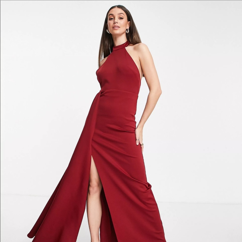 Asos Backless Maxi Red Dress! Us Size 10